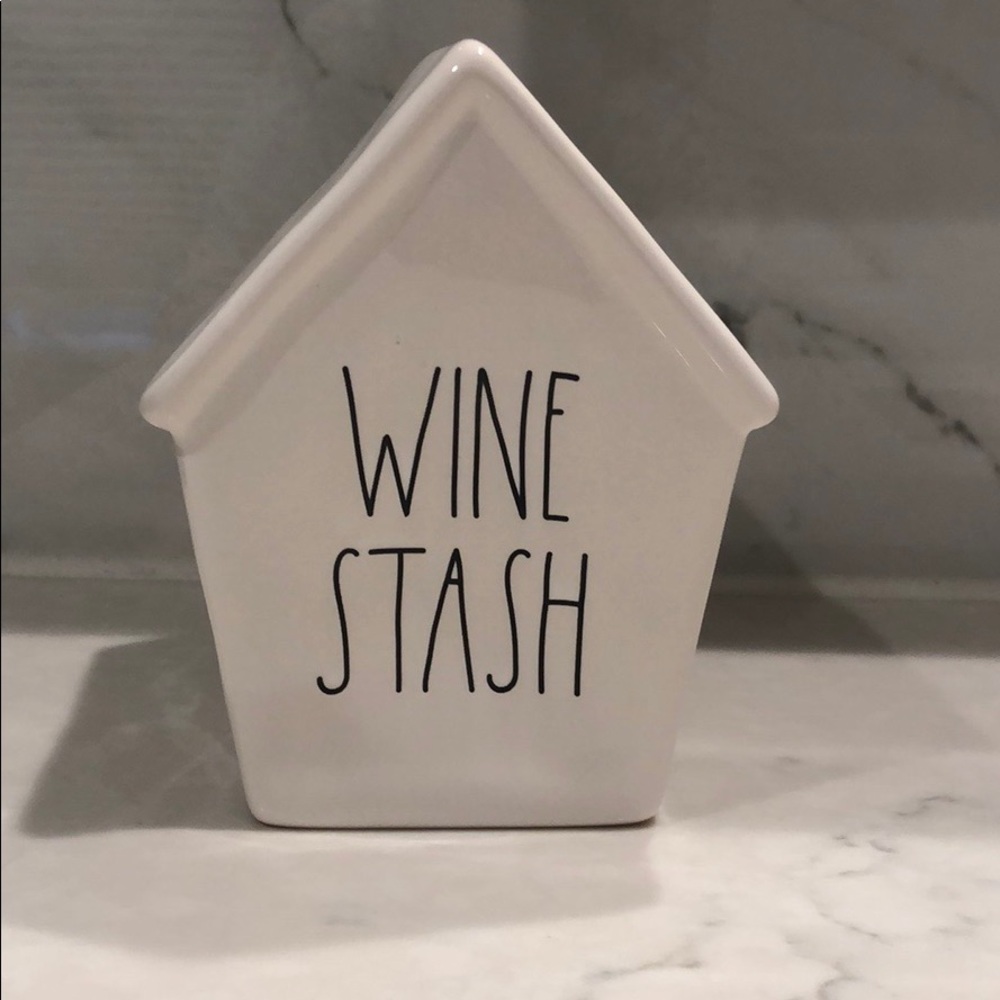 Rae Dunn Wine Stash piggy bank / coin box